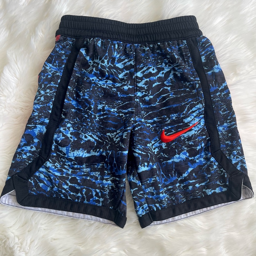 Nike Toddler Boy Shorts, Size 5, Blue, Polyester, Good Condition.